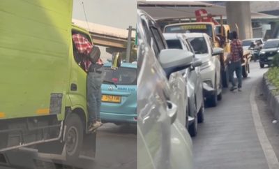 Viral Aksi Pria Palak Sopir Truk di Cakung hingga Cekik Korban, Polisi Buru Pelaku