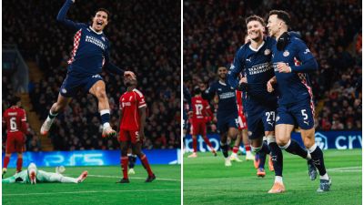 PSV Eindhoven Gempur Liverpool 4-1 di Anfield