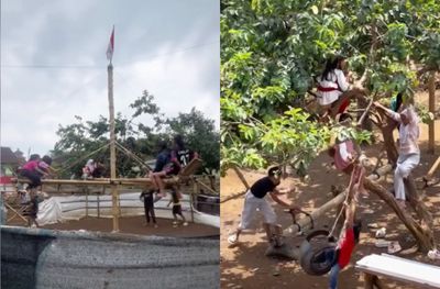 Serunya Wahana Tradisional di Kampung Babakan, Tempat Anak-anak Belajar sambil Bermain