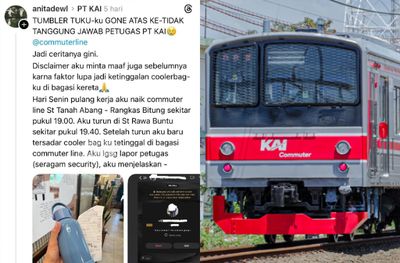 Petugas Disebut Kena PHK Akibat Tumbler Penumpang Hilang, Ini Penjelasan KAI!