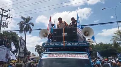 Kapolres Serang Kawal Langsung Keamanan Aksi Buruh Dikantor Bupati