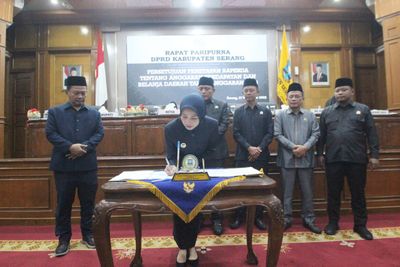 Raperda APBD Kabupaten Serang TA 2026 Ditetapkan 3,19 Triliun