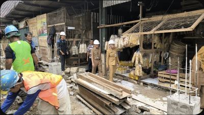 Menghabiskan Rp. 1,7 Miliar Pasar Bojo Mendapat Renovasi Atap Bocor