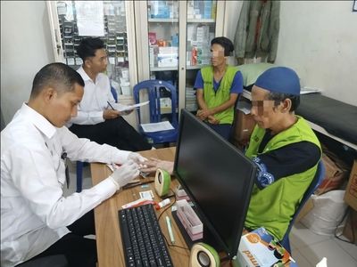Cek Kesehatan di Rutan Kelas II A Pekalongan Bekerjasama Dengan Tim MagangHub