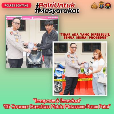 Skema Pinjam Pakai BB Curanmor Jadi Prioritas Layanan Polres Bontang