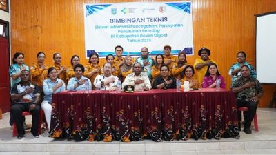 Bupati Boven Digoel Tutup Pelatihan Tenaga Kesehatan: Penguatan Layanan Ibu-Anak dan Sistem Informasi Stunting Jadi Fokus Utama