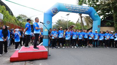 HUT KORPRI ke-54 Tahun 2025, Pemkot Tarakan Gelar Fun Run ASN dan Senam Bersama