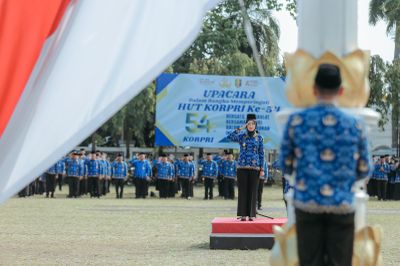 Peringatan HUT ke-54 KORPRI di Lampung, Wagub Soroti Transformasi Digital Pelayanan Publik
