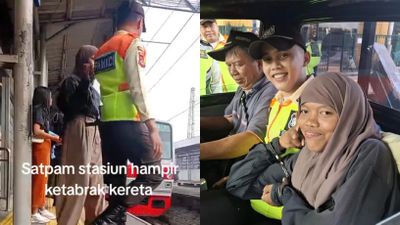 Iseng Dorong Petugas Saat Kereta Melintas, Aksi Berbahaya Seorang Perempuan Berujung Diamankan