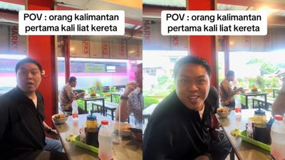 Pertama Kali Lihat Kereta, Ekspresi Pria Asal Kalimantan Ini Bikin Netizen Terharu!