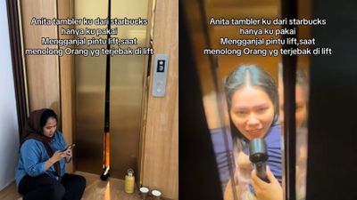 Ibu dan Anak Terjebak di Lift, Botol Tumbler Digunakan untuk Ganjal Pintu
