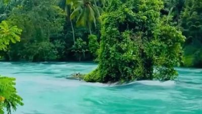 Fenomena Aliran Air Jernih di Danau Singkarak di Tengah Banjir