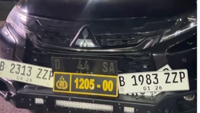 Pengemudi Mitsubishi Pajero Sport Ditangkap Menggunakan Pelat Nomor Palsu di Bandung
