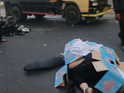Pemotor Meninggal Dunia Setelah Tabrak Truk Di Jl Raya Serang-Cilegon