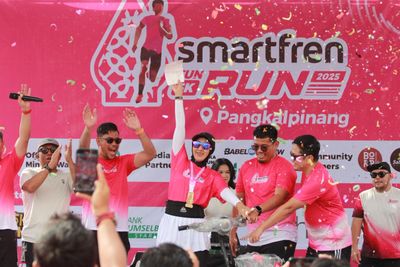 500 Lebih Peserta Ikuti SMARTFREN Run 5K, SMARTFREN Perluas Jaringan 4G LTE 3X Lebih Luas di Pangkalpinang
