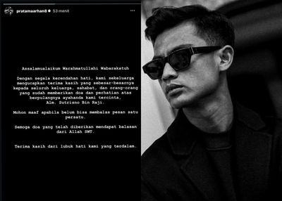 Unggahan Pratama Arhan Usai sang Ayah Wafat: Terima Kasih Atas Doa dan Perhatiannya