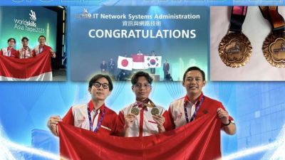 Mahasiswa UNIKOM Raih Medali Emas di WorldSkills Asia Taipei 2025