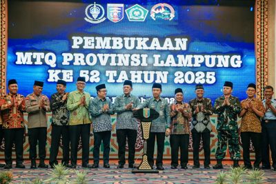 MTQ Tingkat Provinsi Lampung ke-52 Tahun 2025 Resmi Dibuka, Diikuti 464 Peserta
