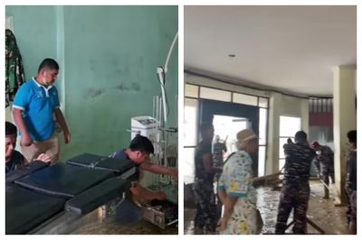 Potret Haru Nakes Bersihkan RSUD Aceh Tamiang Usai Banjir