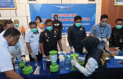4,3 Kilo Sabu untuk Malam Tahun Baru Digagalkan, BNNP Banten Lakukan Pemusnahan