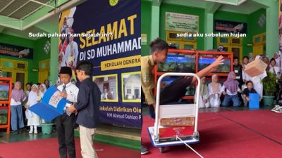 Kreativitas Anak SD Ini Jadi Perbincangan, Aksi Parodi Sejumlah Pejabat Tuai Sorotan