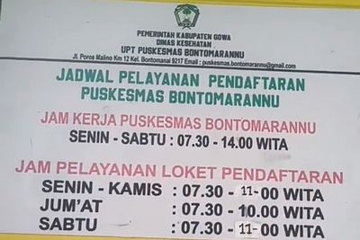 Viral Pasien Puskesmas Bontomarannu Ditolak karena Telat 1 Menit, Dinkes Gowa Sebut Sesuai SOP