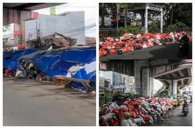 Jorok! Pemandangan Kota Tangsel Berubah Penuh Sampah Bahkan Dekat Puskesmas sampai Ditutup Terpal