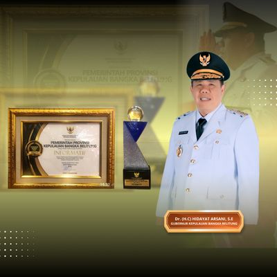 Gubernur Babel Hidayat Arsani Kembali Terima Penghargaan Informatif dari Komisi Informasi