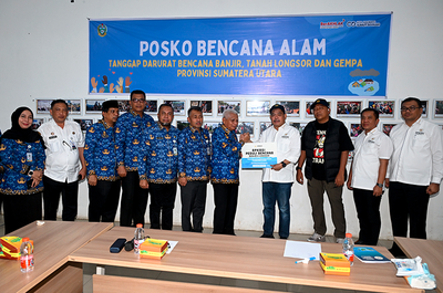 Wagub Sumut Terima Bantuan APKASI untuk Penanganan Bencana