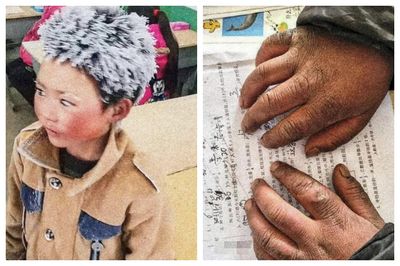 Haru! Anak Ini Rela Terjang Badai Salju dan Jalan Kaki 5 Km Demi Bisa Ikut Ujian