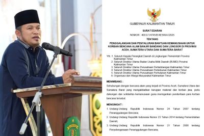 Gerakan Kaltim Peduli, Gubernur Kaltim Ajak Seluruh Perusahaan dan Warga Donasi untuk Korban Bencana Sumatera
