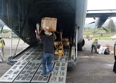 Akses Putus, Pemerintah Kirim Hasil Panen Bener Meriah Lewat Hercules