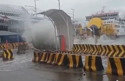 Jelang Arus Mudik Nataru BMKG Keluarkan Status Peringatan Dini Waspada Pelabuhan Merak