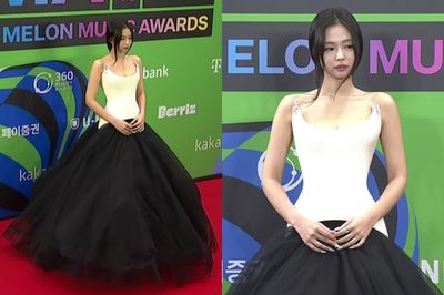 Tampil Powerful dan Feminin, Jennie BLACKPINK Curi Sorotan di Red Carpet MMA 2025