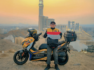 Butuh 7 Bulan dan 27 Ribu Km ke Mekkah, Biker Xmax Makassar Tembus 12 Negara demi Bisa Umrah