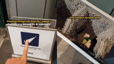 Kesadaran Publik Dipertanyakan, Fasilitas Pengering Payung di Stasiun Disalahgunakan
