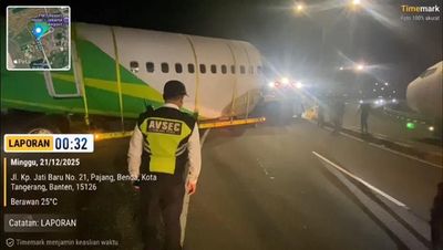Geger Ada Badan Pesawat di Jalan Bandara Soetta, Polisi Pastikan Bukan Kecelakaan
