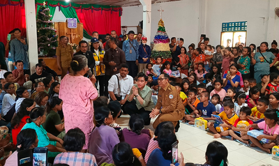 Turun ke Lapangan, Gibran dan Bobby Nasution Kawal Penanganan Pengungsi Sibalanga