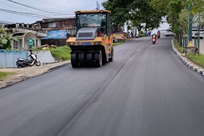 Kabar Gembira! Tanjakan Terminal Kilo 6 (Jalan S Parman) Akhirnya Diaspal, Warga Apresiasi Pemkot Bontang