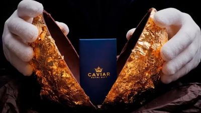 Caviar Memperkenalkan Hadiah Elegan dengan Telur Cokelat Berlapis Emas