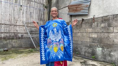 Kreasi Kaftan Motif Garudeya dan Topeng Malangan, Busana dengan Perpaduan Indah yang Sarat Makna
