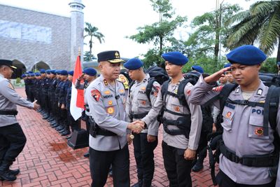 100 Personel Brimob Polda Banten Dikirim Dalam Operasi Aman Nusa II di Aceh