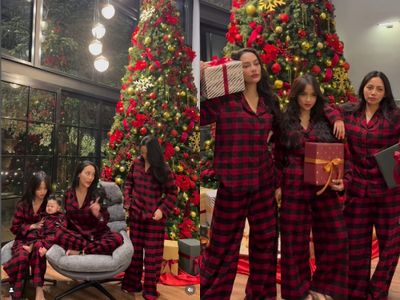 Bareng Rachel Venya dan Fuji, Erica Carlina Bagikan Momen Rayakan Natal Bersama Anaknya Kompak Outfit Lucu