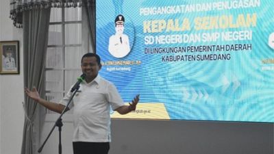 106 Kepala Sekolah SD dan SMP di Sumedang Dirotasi, Bupati Tegaskan Amanah dan Kepemimpinan