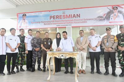 Rammang-Rammang VIP Room Bandara Hasanuddin Resmi Dibuka, Wajah Baru Penyambutan Tamu Negara di Sulsel