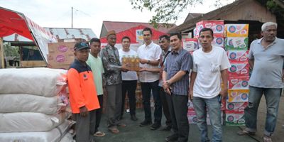 Sekda Aceh Tinjau Desa Bungkaih, 114 Rumah Hilang Diterjang Banjir Besar