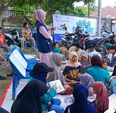 Intip Serunya Pustaka Keliling! Perpusnas dan USK Dukung Literasi Anak Terdampak Bencana di Aceh
