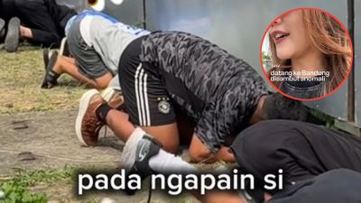 Cewek Ini Kaget Lihat Banyak Bocil Ngintip di Bandung, Ternyata Ada Pemain Persib Bandung Sedang Latihan