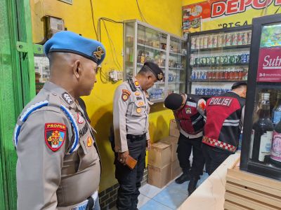 Jelang Malam Tahun Baru Polres Serang Oprasi Miras