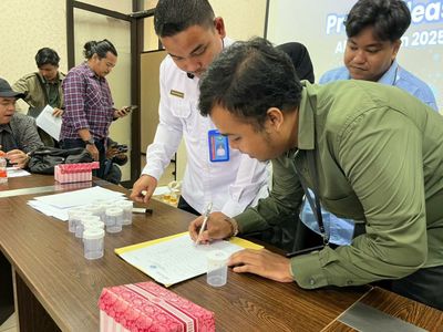 Jaga Integritas Pers, BNNP Kaltim Gelar Tes Urine, 21 Jurnalis Dinyatakan Negatif Narkoba